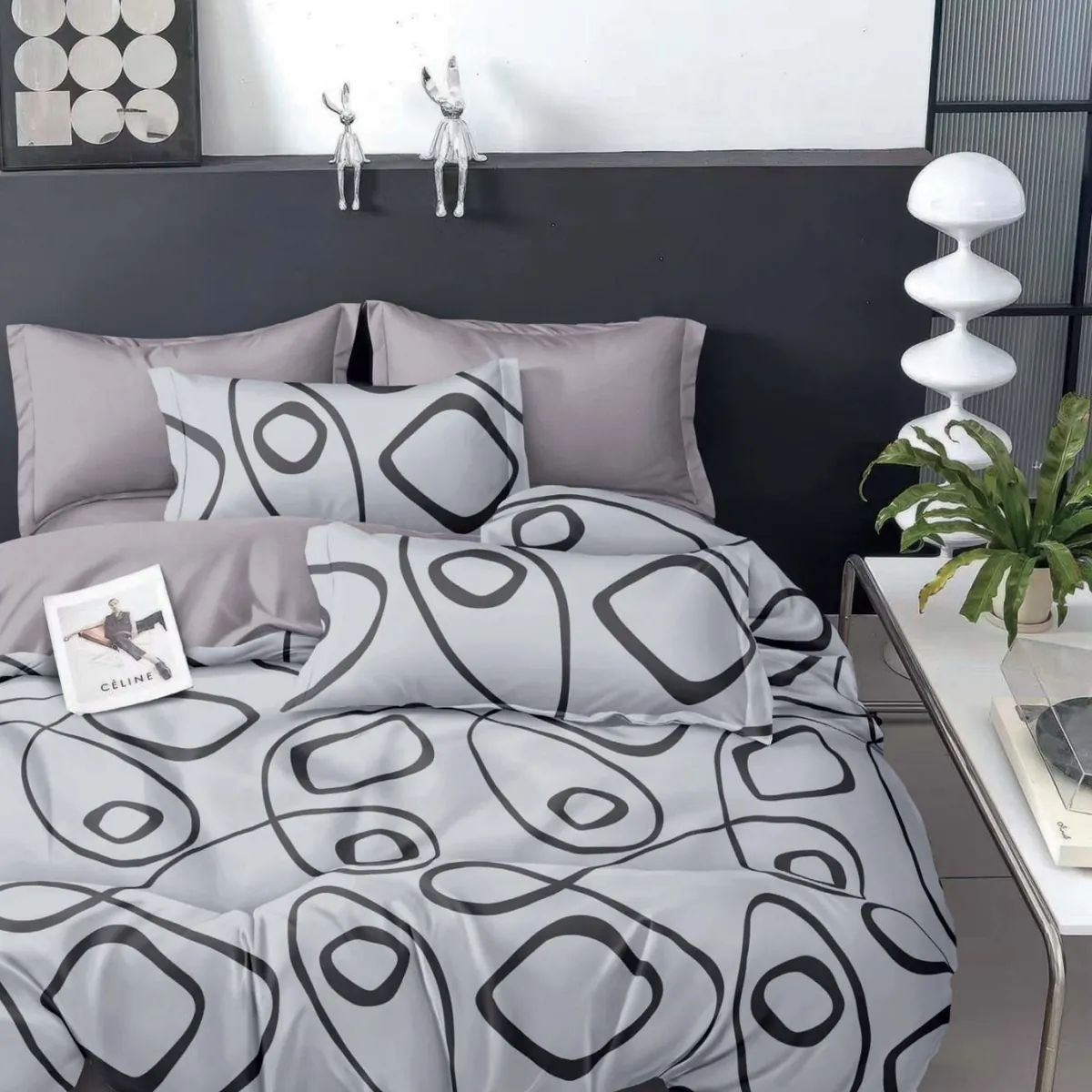 Bed linen set “Abstract”, ranforce, king