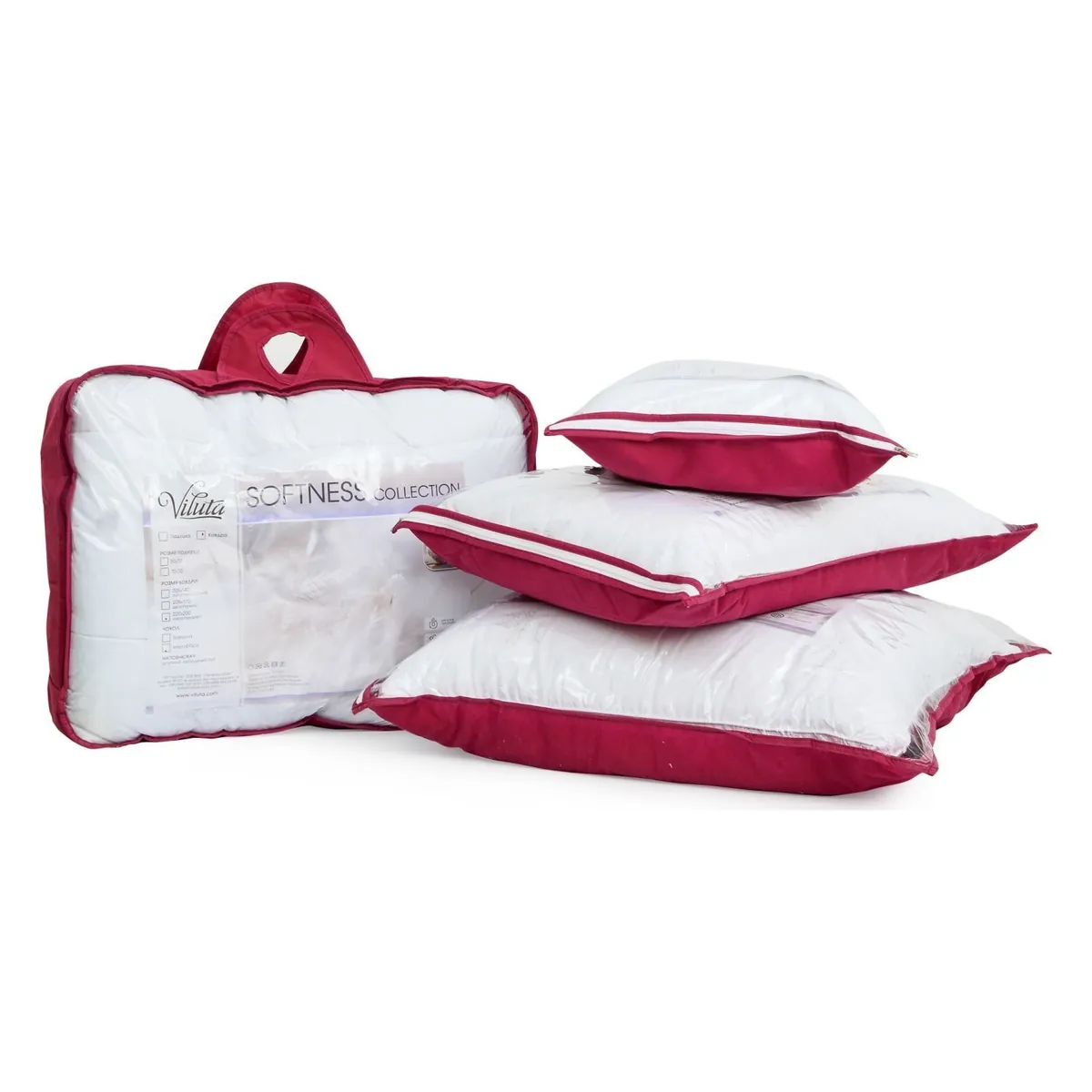 Viluta Softness pillow, artificial swan down, 50×70 cm